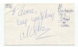 Al Ducharme Signed 3x5 Index Card Autographed Signature Comedian Comic Actor