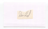 Drew Hall signed Cut Index Card Autographed Baseball MLB Cleveland Indians