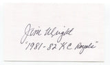 Jim Wright Signed 3x5 Index Card Autographed Baseball MLB Kansas City Royals