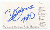 Desmond Osborne Signed 3x5 Index Card Autograph Actor Wingin' It Hairspray