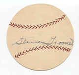 Steve Gromek Signed Paper Baseball Autographed Signature Detroit Tigers