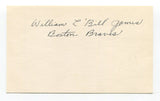 William "Bill" James Signed Index Card Autographed Baseball  World Series