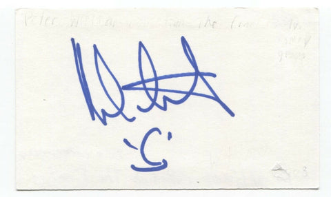 Peter Wildman Signed 3x5 Index Card Autographed Signature Voice Actor X-Men Mojo