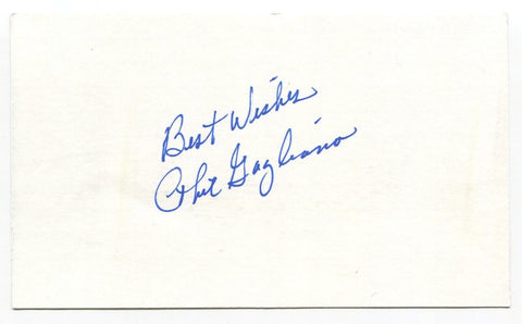 Phil Gagliano Signed 3x5 Index Card Autographed MLB Baseball 1967 Cardinals