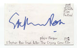 Stephen Rea Signed 3x5 Index Card Autographed Actor The Crying Game