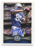 1991 Topps Coby Fleener Signed Card Football Autograph NFL AUTO #132  Rookie