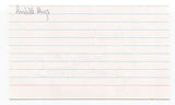 Randall Maggs Signed 3x5 Index Card Autographed Author Poems Poet Poetry Hockey