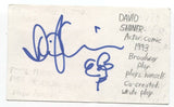 David Shiner Signed 3x5 Index Card Autograph Signature Actor Comic