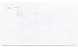 Leo Sugar Signed 3x5 Index Card Autographed Football NFL St. Louis Cardinals