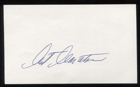 Clint Conatser Signed 3 x 5 Inch Index Card Autographed Baseball Signature