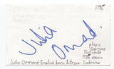 Julia Ormond Signed 3x5 Index Card Autographed Signature Actress