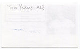 Tom Parson Signed 3x5 Index Card Autographed Baseball 1963 Pittsburgh Pirates