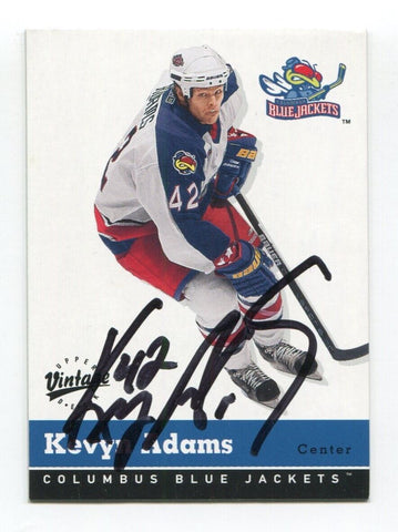 2000 Upper Deck Kevyn Adams Signed Card Hockey NHL Autograph AUTO #105