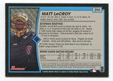 2001 Bowman Matt LeCroy Signed Card Baseball Autographed AUTO #294