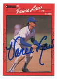 1990 Donruss Vance Law Signed Card Baseball Autograph AUTO #629