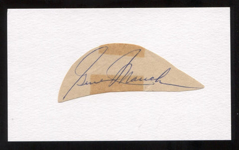 Gene Mauch Signed Cut Autographed Index Card Circa 1962 Baseball Signature