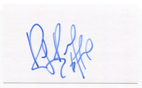 Ray Bourque Signed 3x5 Index Card Autographed NHL Colorado Avalanche Stanley Cup