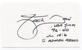 Josh Davis Signed 3x5 Index Card Autographed Swimmer Olympic Gold Medalist