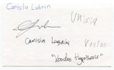 Canisia Lubrin Signed 3x5 Index Card Autographed Author Writer Book