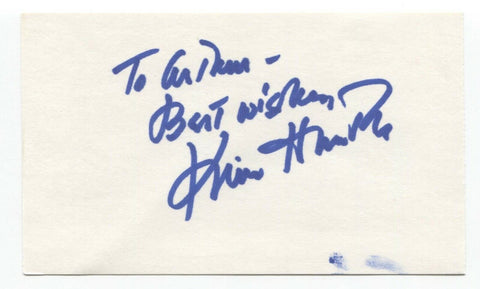 Kim Hunter Signed 3x5 Index Card Autographed Signature Planet of the Apes