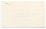 Toby Harrah Signed 3x5 Index Card Baseball Autographed Signature Texas Rangers
