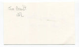 Jim "Popcorn" Brandt Signed 3x5 Index Card Autographed Pittsburgh Steelers NFL