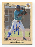 1998 Team Best Alex Sanchez Signed Card Baseball MLB Autographed AUTO #42