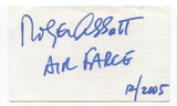 Roger Abbott Signed 3x5 Index Card Autographed Signature Comedian Writer Actor