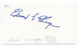 Edward Greenspan Signed 3x5 Index Card Autographed Signature Lawyer Attorney
