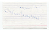 John Kuether Signed 3x5 Index Card Autograph Signature Actor