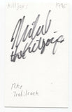 The Killjoys - Mike Trebilcock Signed 3x5 Index Card Autographed Signature