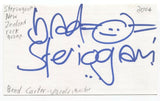 Steriogram - Brad Carter Signed 3x5 Index Card Autographed Signature Band