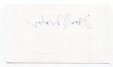 Tom Shales Signed 3x5 Index Card Autographed Signature Film Critic Writer