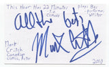 Mark Critch Signed 3x5 Index Card Autographed Signature Comedian Actor Writer