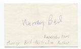 Murray Bail Signed 3x5 Index Card Autographed Signature Author Novelist Writer