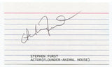 Stephen Faust Signed 3x5 Index Card Autographed Signature Animal House Flounder