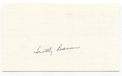 Scotty Bowman Signed 3x5 Index Card Autographed NHL Hockey Detroit Red Wings