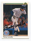 1992 Upper Deck Torey Lovullo Signed Card Baseball MLB Autograph MLB AUTO #332