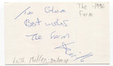 The Farm - Keith Mullin Signed 3x5 Index Card Autographed Signature