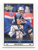 2005 Score Drew Bennett Signed Card Football Autograph NFL AUTO #287 Titans