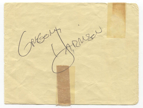 Gregory Harrison Signed Page Signature Autographed Vintage Signature