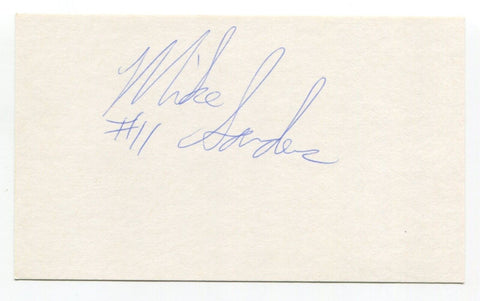 Mike Sanders Signed 3x5 Index Card Autographed Basketball Cleveland Cavaliers