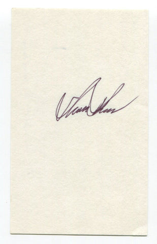 Shawn Abner Signed 3x5 Index Card Autographed Baseball MLB San Diego Padres