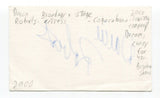 Darcie Roberts Signed 3x5 Index Card Autographed Actress Dream Crazy For You