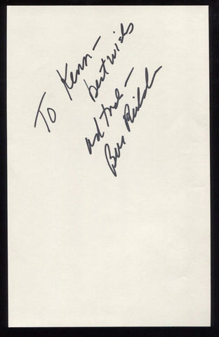 Bill Richardson Signed Book Page Cut Autographed Signature Governor