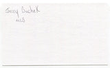 Jerry Buchek Signed 3x5 Index Card Autographed 1964 St Louis Cardinals WS Champs