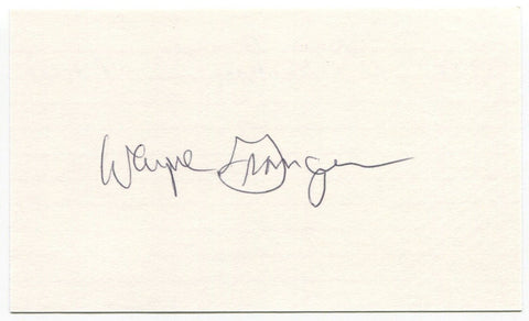 Wayne Granger Signed 3 x 5 Index Card Autographed Baseball Cincinnati Reds