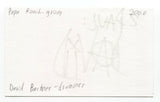 Dave Buckner Signed 3x5 Index Card Autographed Signature Papa Roach Drummer