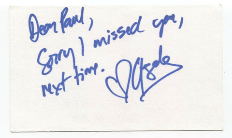 Angela Vint Signed 3x5 Index Card Autographed Signature Actress Traders