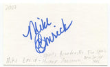 Mike Emrick Signed 3x5 Index Card Autograph Sportscaster NHL Hockey Hall of Fame